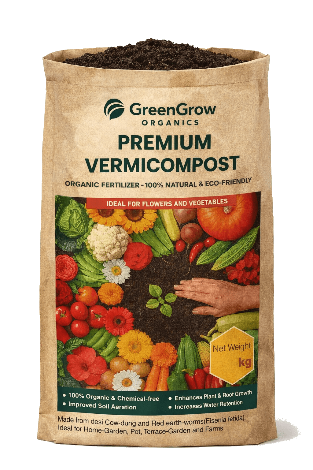 GreenGrow Vermicompost Sack